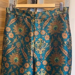 Anthropologie damask high waisted pants
